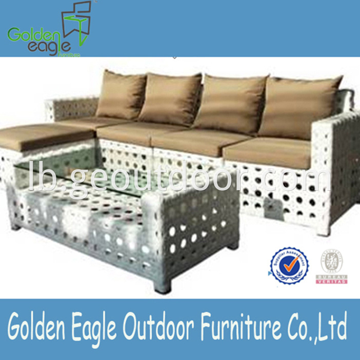 PE Wicker Outdoor Sofas Furniture 